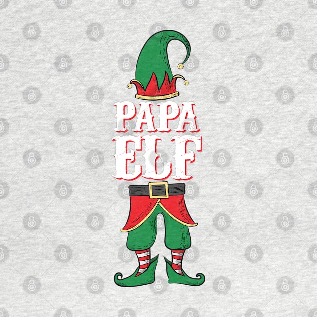 Papa Elf - Mom and Dad Matching Family Christmas design by Vector Deluxe